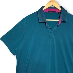 EUC‎ GREYSON Teal Performance Polo Shirt Golf Athleisure Men's XL